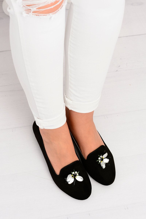 Suede Black Women's Ballerinas Lordy Vena