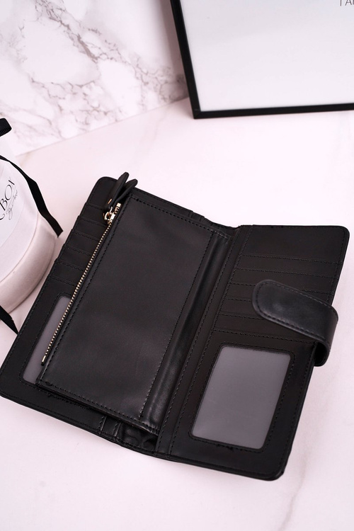 Veľká dámska peňaženka s ďalším miestom pre čierne karty