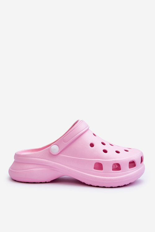 Pěnové Sandály Crocs Na Robustní Podrážce Růžove Katniss