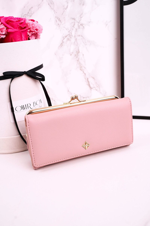 Veľká dámska peňaženka pripevnená Bigiel Milano Pink