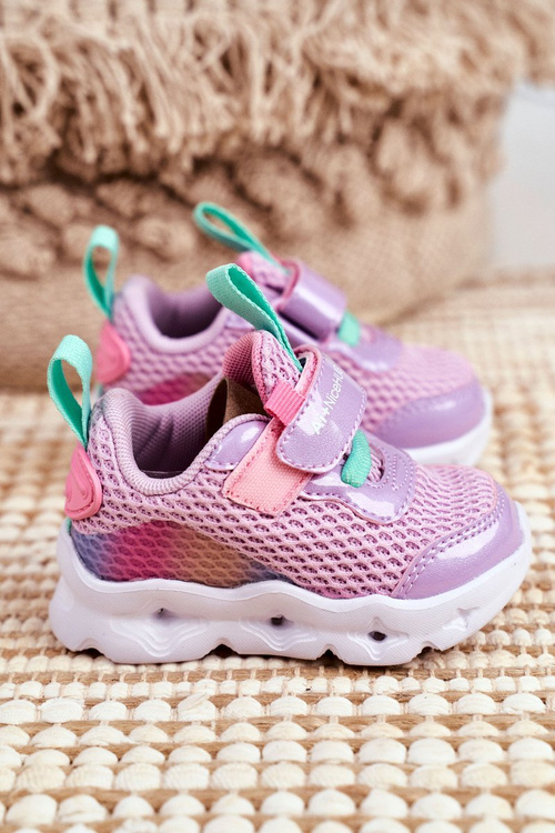 Dětská Sportovni Obuv Zářící Fialové ABCKIDS B011105220