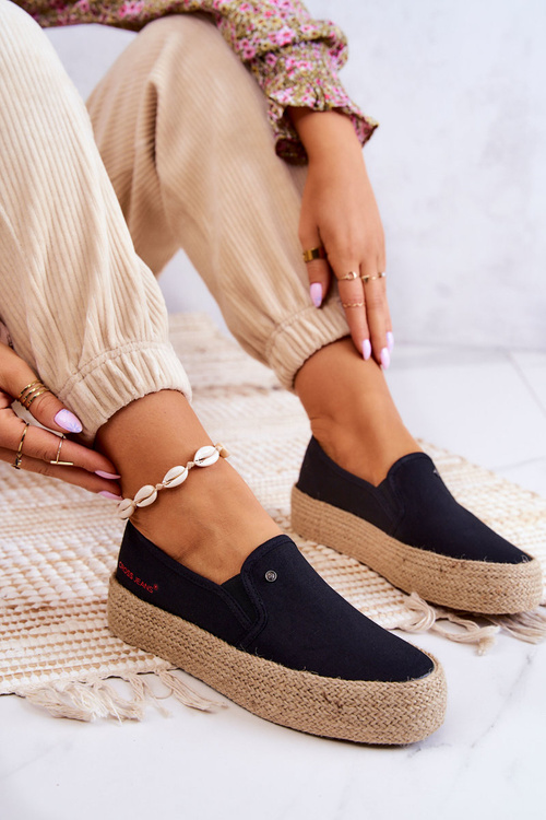 Dámské espadrilky na platformě Cross Jeans JJ2R4015C černá