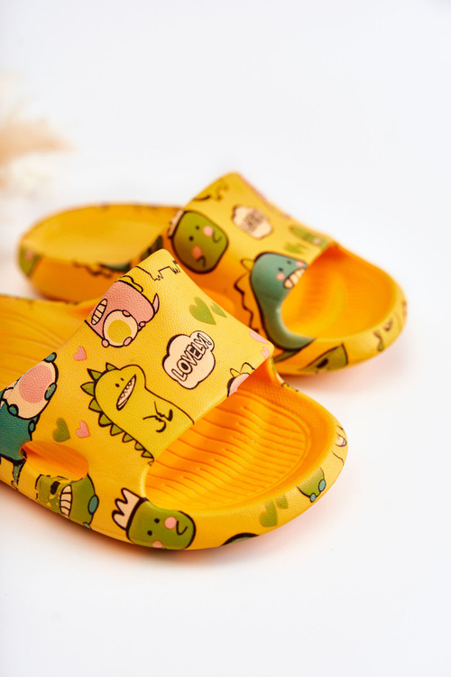 Ľahké detské flip -flops oranžové astro