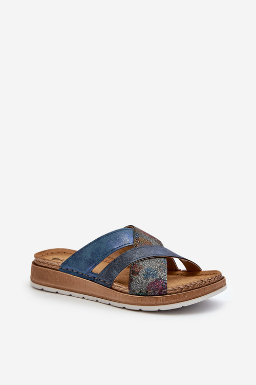 Pohodlné Lehké Dámské Sandály Inblu GS000052 Modré