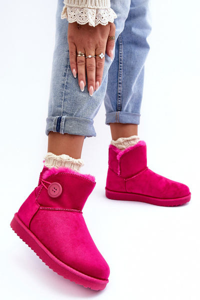 Izolované ženské snehové topánky s dekoráciou fuchsia sirol