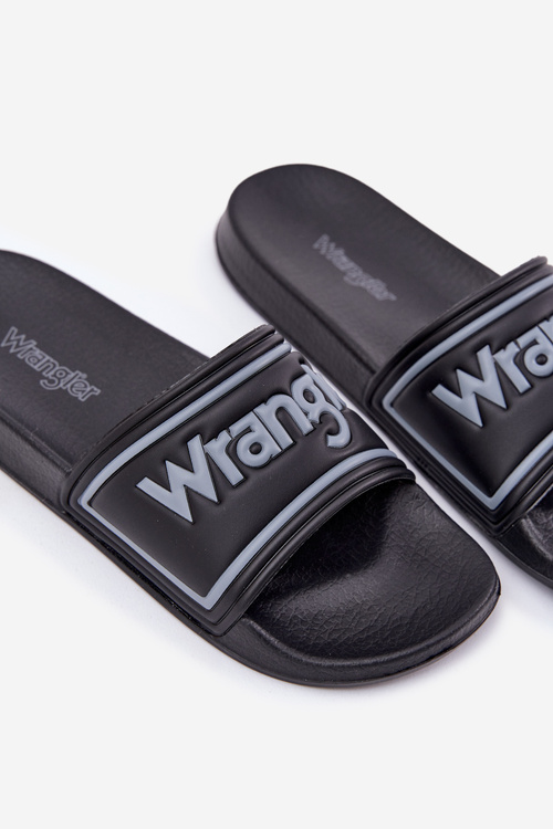 Pánske Šľapky WRANGLER AVERELL SLIDER MEN LOW 20251042.25Y Čierne