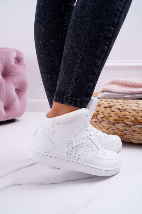 Dámske tenisky s veľkou hviezdou High White EE274210