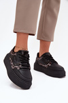 Dámske Sneakers Na Platforme Big Star SS274358 Leopardie Čierne
