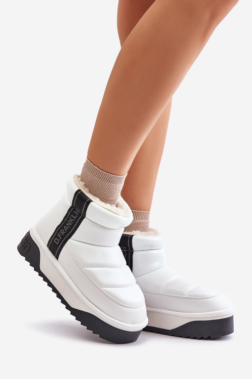 Nízke Snehové Topánky Na Hrubej Podošve D.Franklin Biele DFSH371011