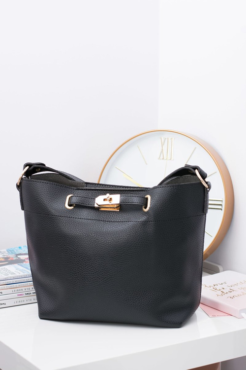 Black Women's A4 Shoulder Bag