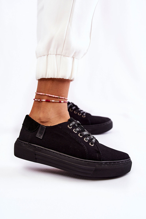 Dámsky pamäťový penový systém Big Star KK276001 Čierne tenisky