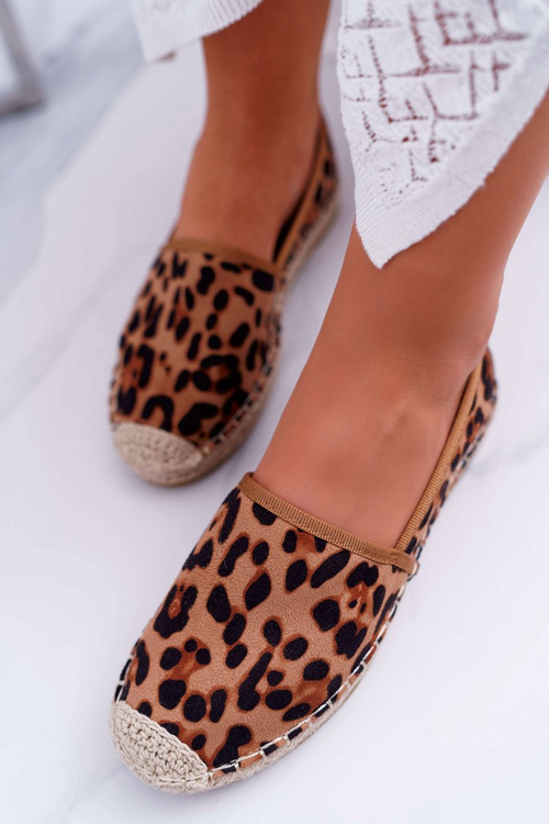 Dámské Espadrilky Slip On Semišové Leopard Jungle