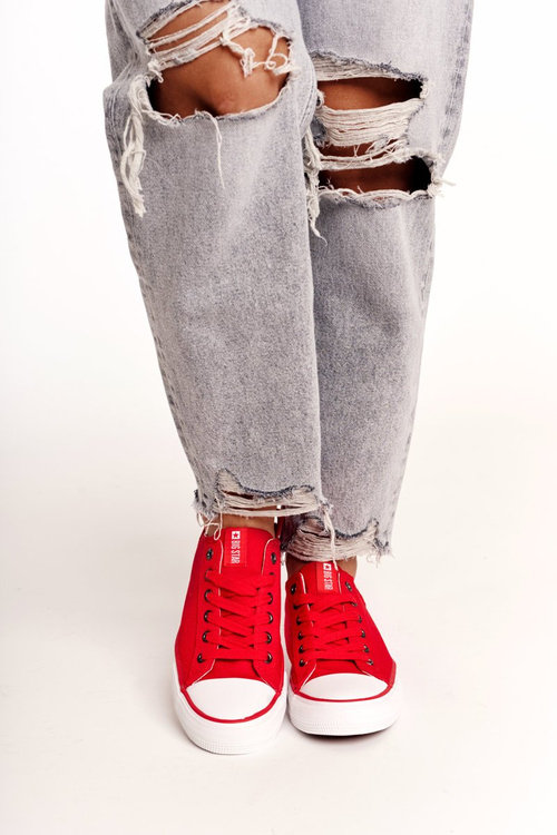 Dámské Klasické Nízké Tenisky Big Star DD274339 Červené