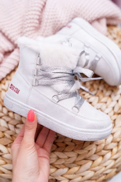 Dětská Dívčí Kotníková obuv Big Star Bílé EE374079