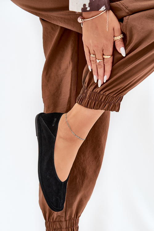 Zamszové Dámske Baleríny Big Star RR274080 Čierne