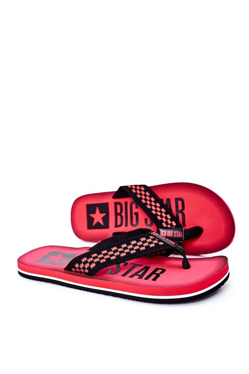 Pánske flip -flops Big Star HH174811 červená