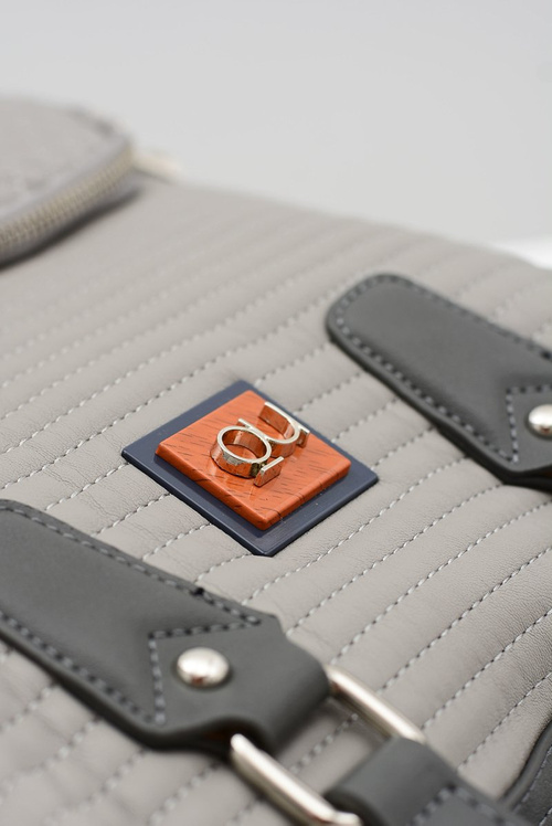 Damska Duża Pikowana Szara Torba Nobo