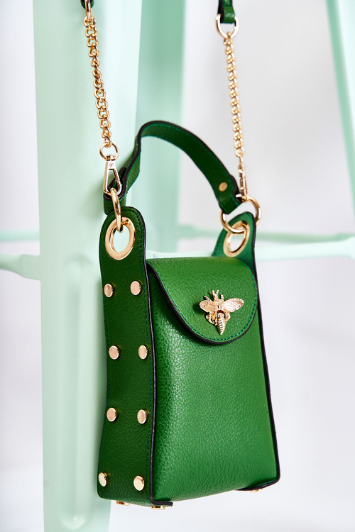 Malá dámská kabelka s Ornamentem zelená Ellies