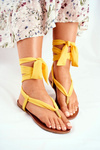 Dámské sandaly žabky žluté Derryl