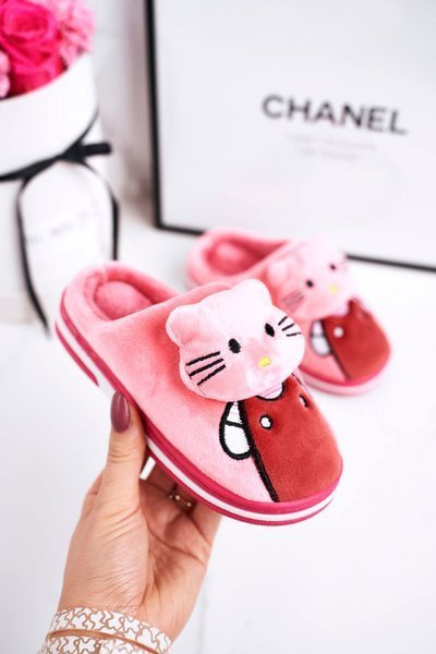 Detský izolovaný žabky Papcie Pink Kitty