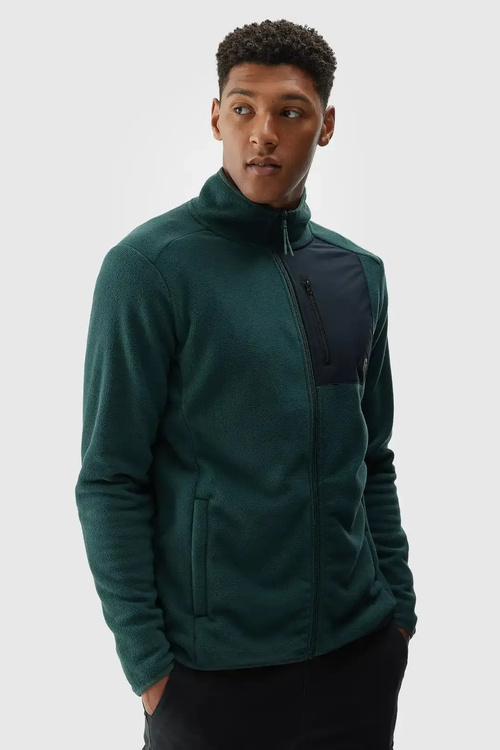 Pánsky Polar S Kapucňou Regular 4F Čierny 4FWMM00TFLEM290-20S