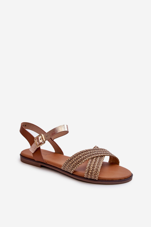 Dámské ploché sandály S.Barski MY923 hnědé