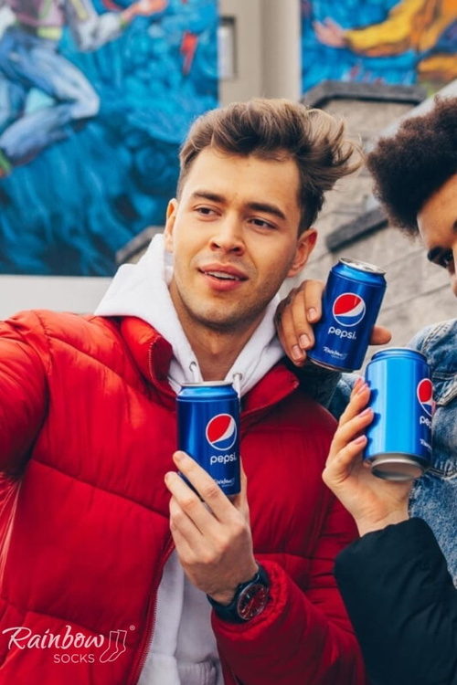 Ponožky dúhové ponožky x pepsi 1 pár