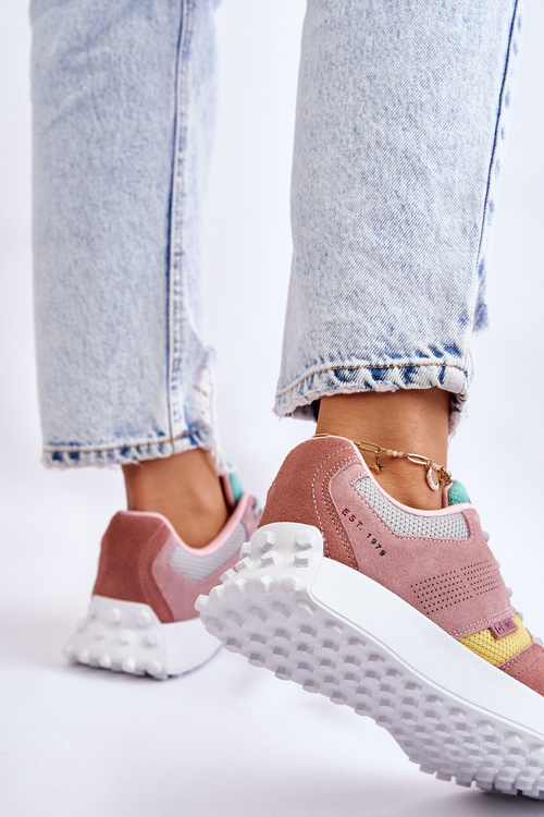 Dámske tenisky Veľká hviezda LL274422 Pink and Béžová