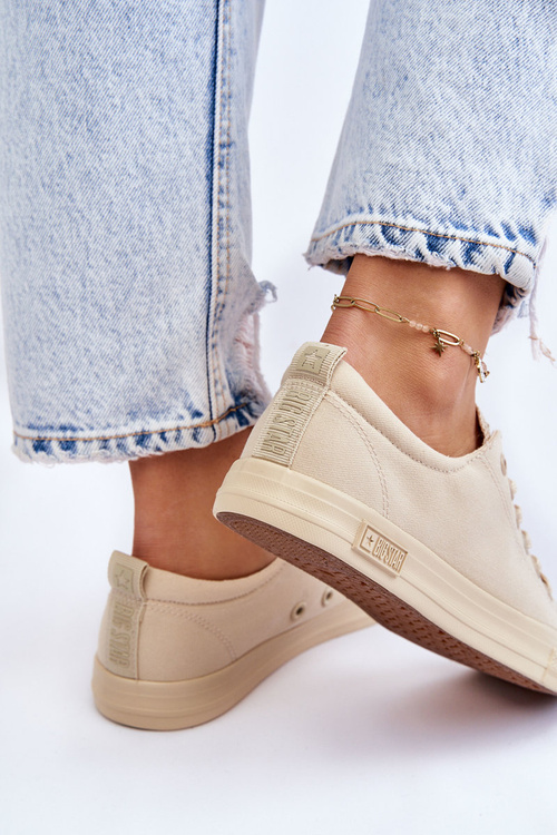 Dámské hladké nízké tenisky Big Star LL274061 béžová