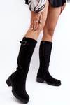 Black Saranai Suede Women's Suede Boots