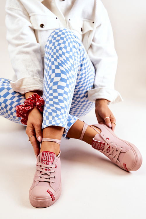 Dámska veľká hviezda JJ274167 Pink Sneakers