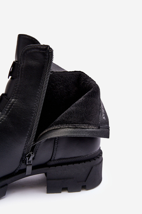 Čierne kožené topánky Azulenn