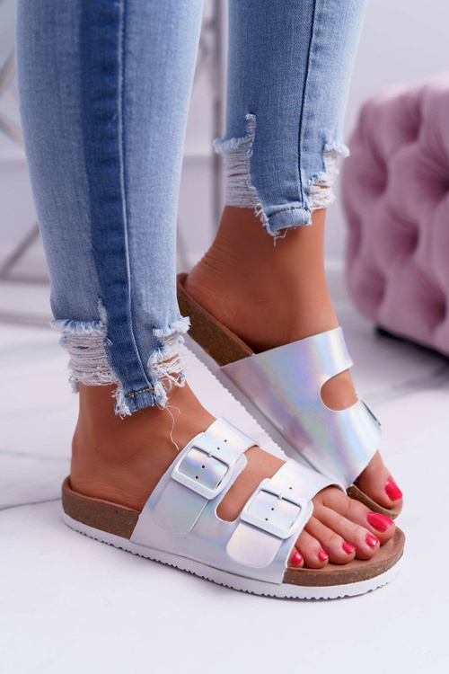 stříbrné dámské nazouváky Big Star DD274134