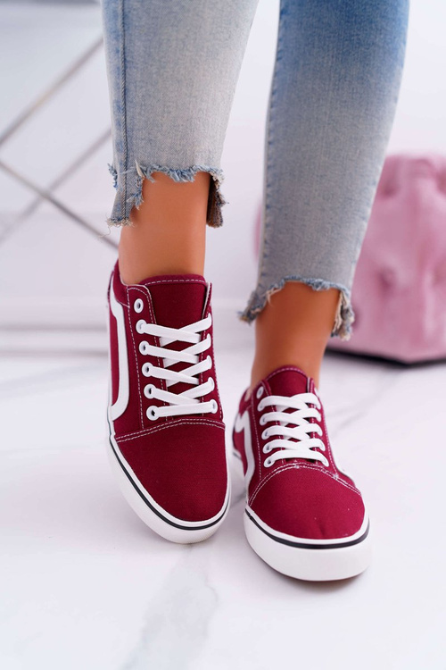 Dámské Tenisky Materiál Burgundske Bestro