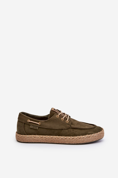 Pánské šněrovací espadrilky Big Star NN174055 khaki