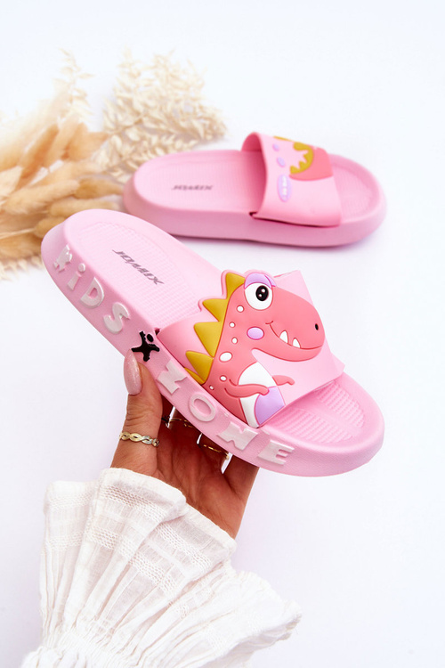 Detská penová flip -flops dinosaurus Pink Dario