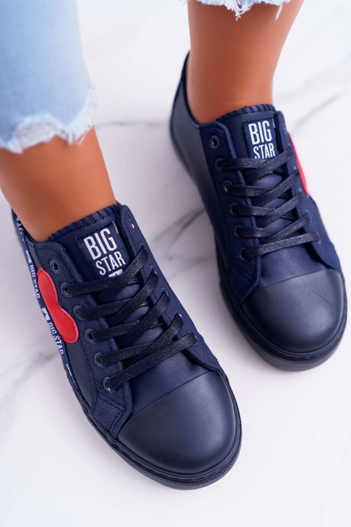 Big Star Navy Blue tenisky so srdcom EE274258