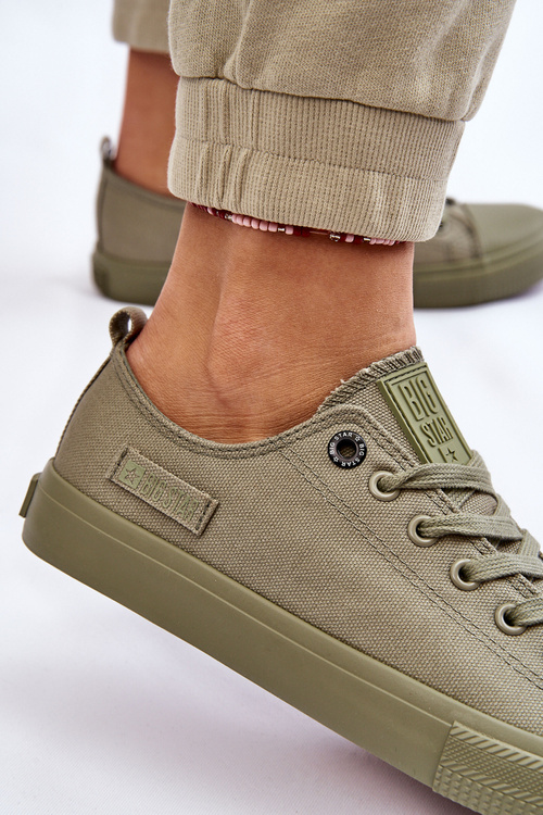 Dámské klasické nízké tenisky Big Star LL274028 Zelené