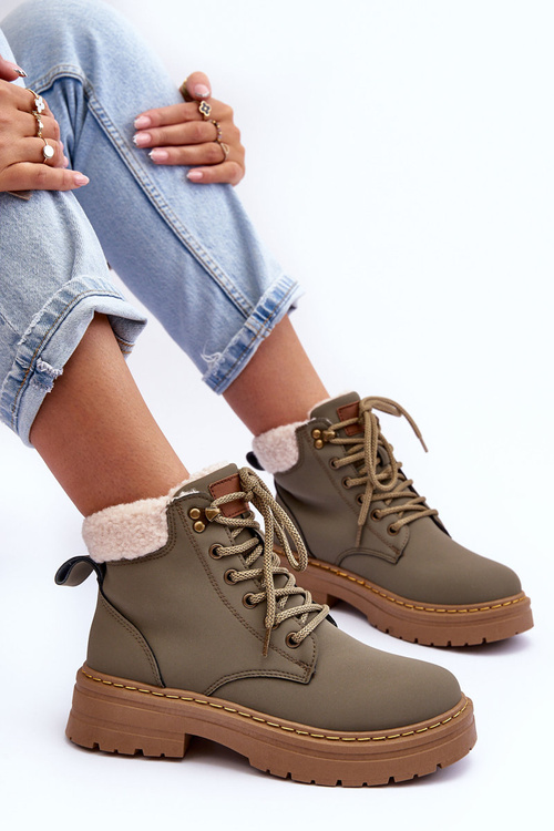 Dámske turistické topánky s ovčie kože s ovčou kožou