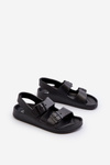 Ľahké detské sandále s pripevnením BIG STAR NN374541 Čierne