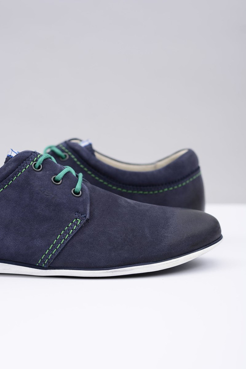 Dimonde Navy Blue Pánske kožené topánky