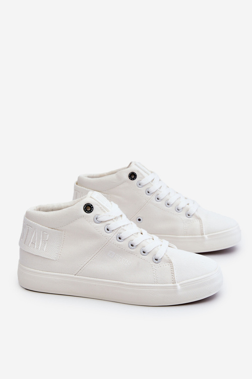 Dámské klasické vysoké tenisky Big Star LL274002 bílé