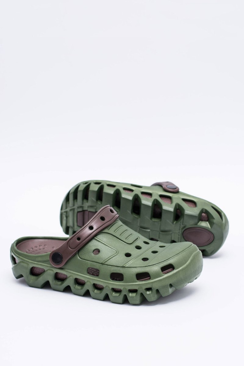 Zelené pánske svetlo Eva Kroksa papuče