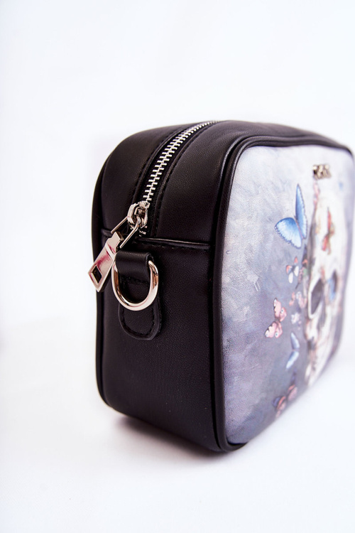 Kožená taška Messenger GOE ZNJ011 Černá