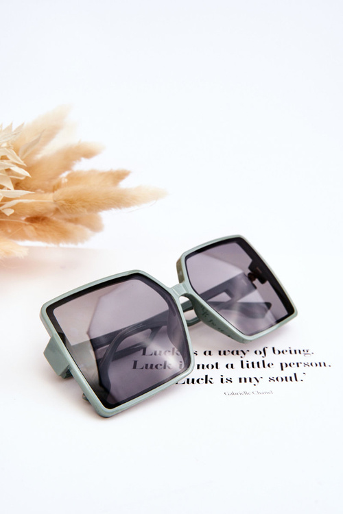 Čtvercové sluneční brýle M2376 Zelená