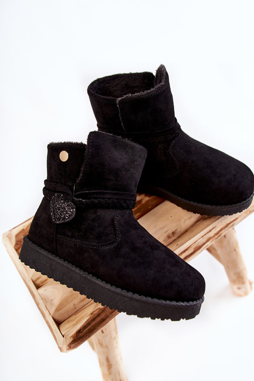 Detské topánky Čierne topánky na sneh