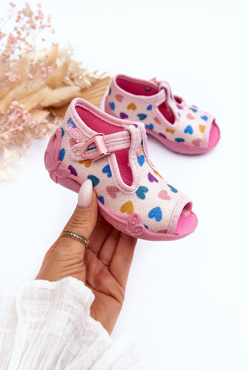 Sandals Papcie Heart Befado 213P140 ružové