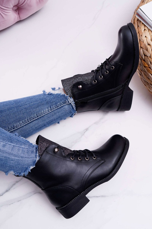 Dámske ploché podpätky čierne flumen