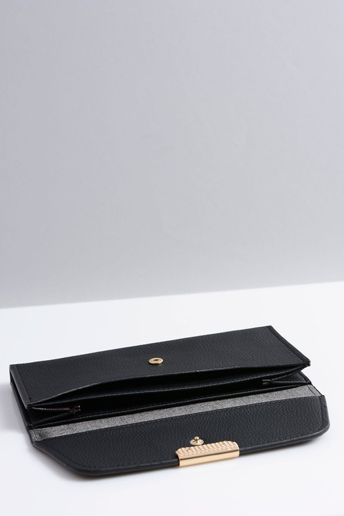 Štýlová veľká čierna dámska peňaženka