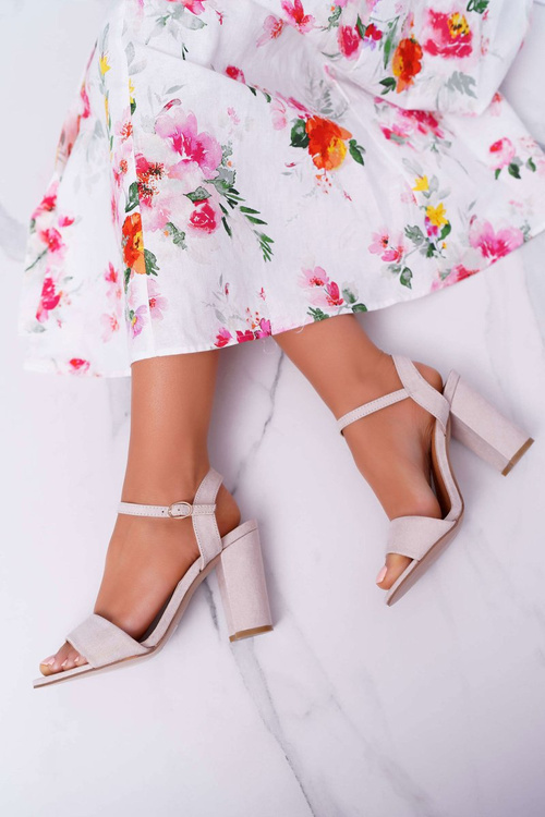 Ženské sandále semišové béžové baloo